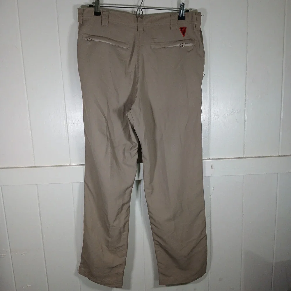 RailRiders Skate Hiking Pants Mens 32x30 Khaki Tan Nylon Technical Outdoor GL2